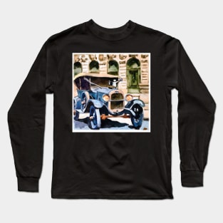 Vintage Jalopy Watercolor Long Sleeve T-Shirt